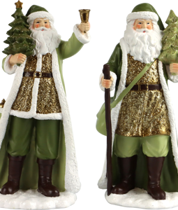 4161 SANTAS GREEN MEMORIES S/2